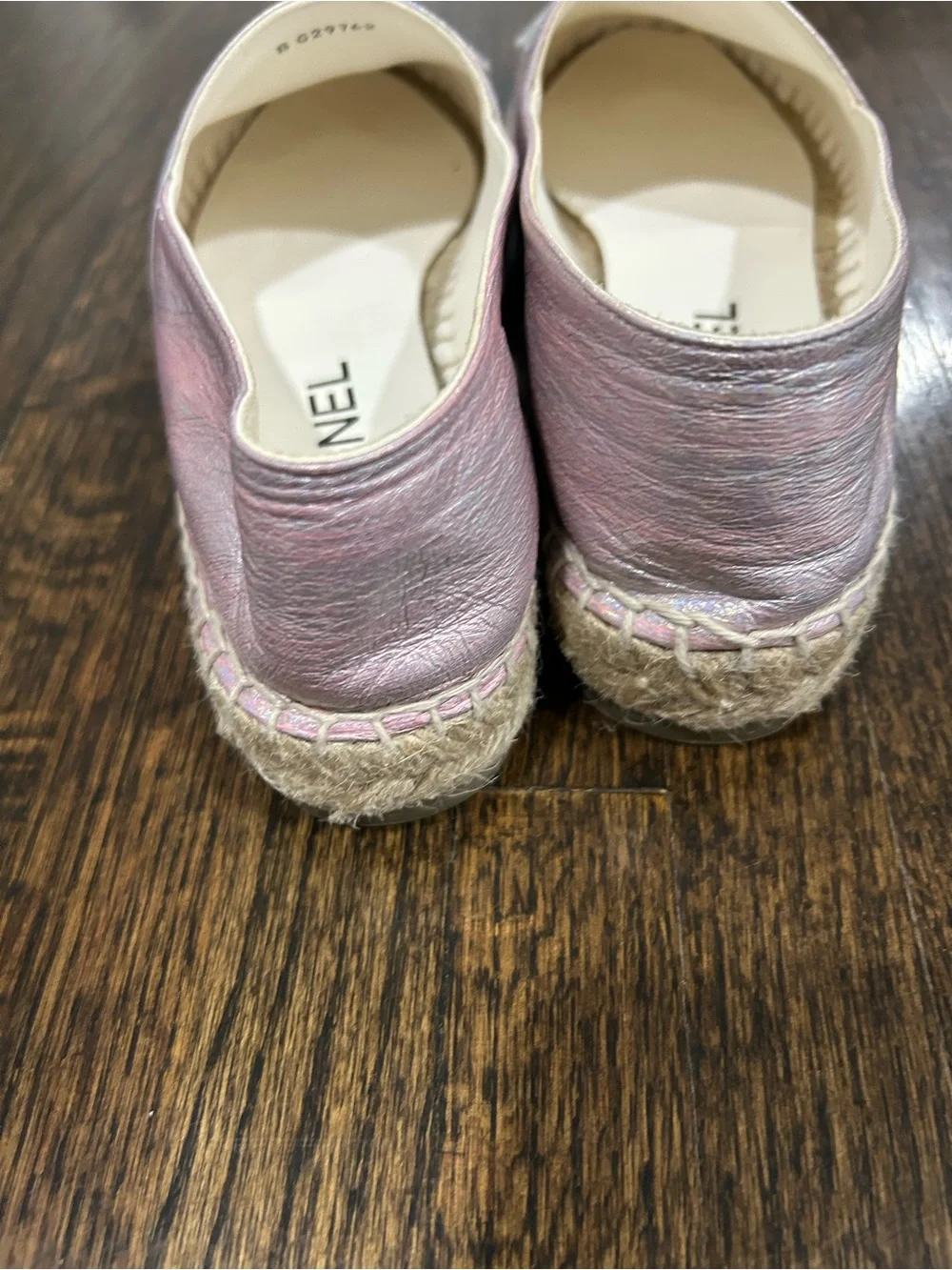 CHANEL espadrilles iridescent